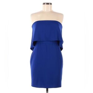 Strapless Blue Dress